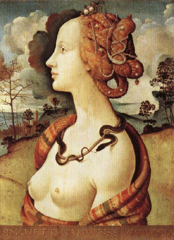 Piero di Cosimo Portrait of Simonetta Vespucci